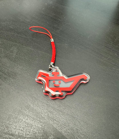 Service Oil Acrylic Keychain